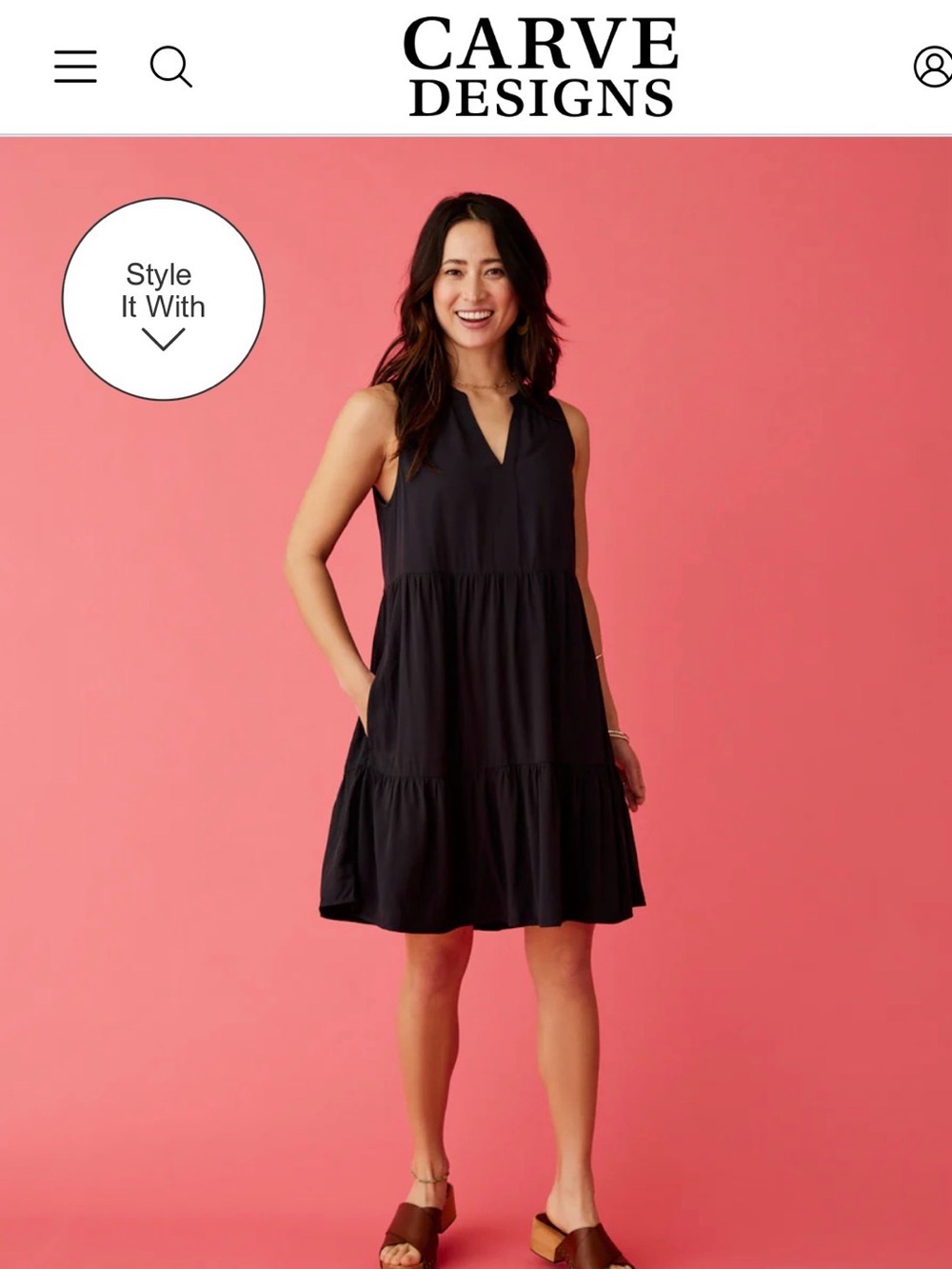 Carve Design Black Nellie Dress XL